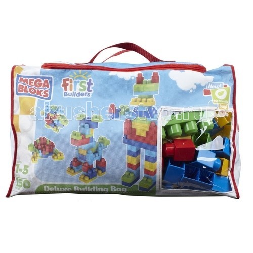 

Конструктор Mega Bloks Большая сумка с деталями Делюкс