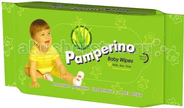 Салфетки Pamperino Детские влажные салфетки 50 шт. авангард pa 15308 pamperino