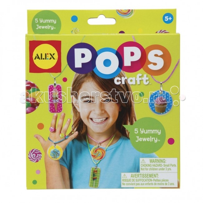 Наборы для творчества Alex Набор для творчества Pops Craft Украшения любимые сладости наборы для творчества alex набор для творчества pops craft укрась свой ободок