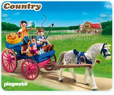 

Конструктор Playmobil Лошади: Повозка, запряженная лошадью