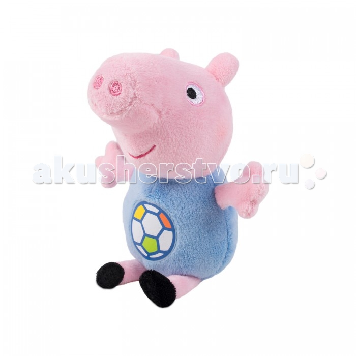 фото Мягкая игрушка свинка пеппа (peppa pig) джордж с мячом 20 см