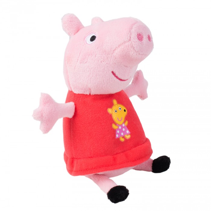 фото Мягкая игрушка свинка пеппа (peppa pig) пеппа с игрушкой 20 см