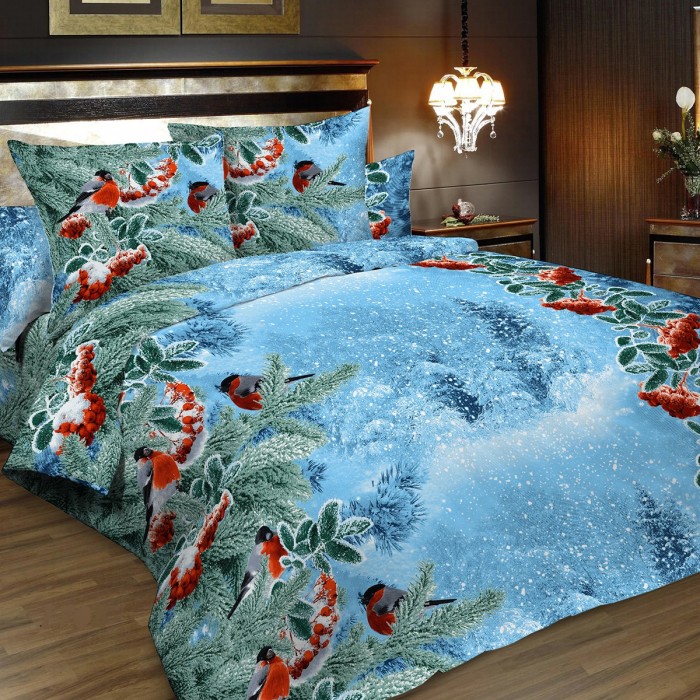 

Постельное белье Letto 1.5-спальное Снегири (3 предмета), 1.5-спальное Снегири (3 предмета)