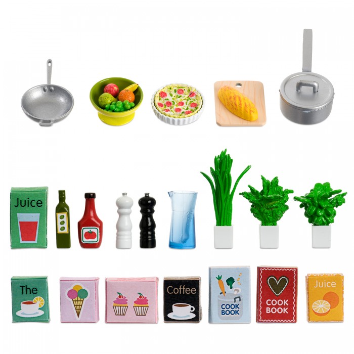 Кукольные домики и мебель Lundby Аксессуары для домика Набор кухонных аксессуаров 21 штука кукольные домики и мебель lundby мебель для домика базовый набор для кухни