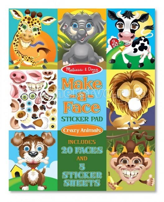 

Melissa & Doug Набор стикеров животные, Набор стикеров животные