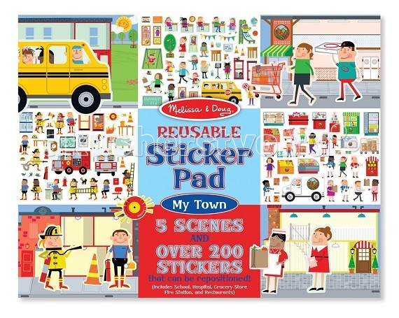 

Melissa & Doug Набор стикеров город, Набор стикеров город