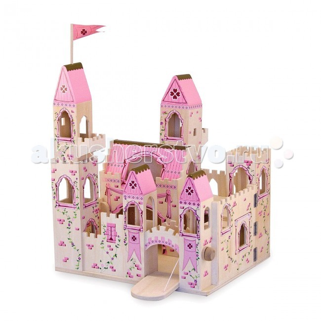 

Деревянная игрушка Melissa & Doug Создай свой мир Складной замок принцессы