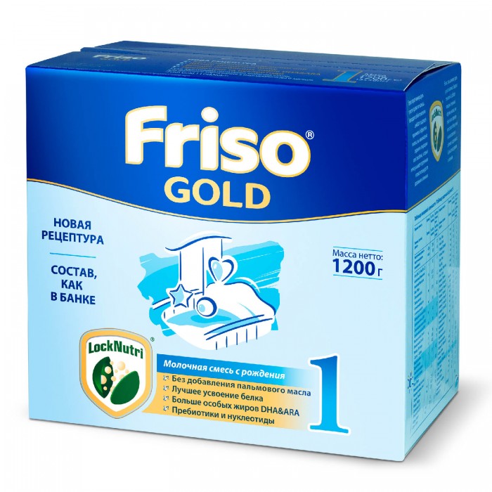 Friso Заменитель Фрисолак 1 Gold с 0 мес. 1200 г