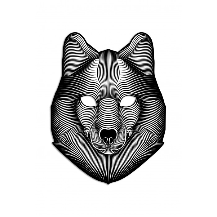 фото GeekMask Cветовая маска с датчиком звука Shadow Wolf