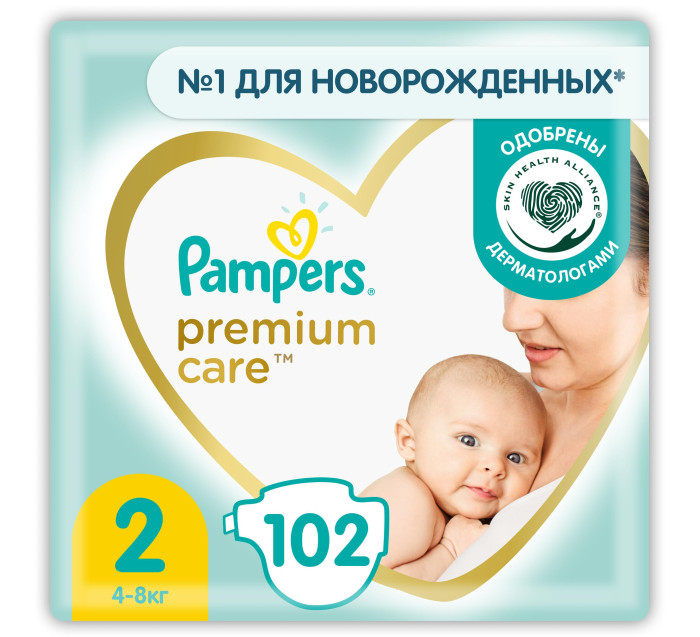 

Pampers Подгузники Premium Care Mini 2р. (4-8кг) 102 шт., Подгузники Premium Care Mini 2р. (4-8кг) 102 шт.