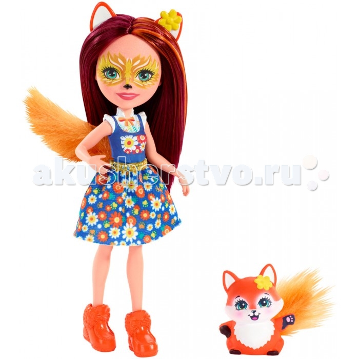

Enchantimals Кукла Фелисити Лис Флик 15 см, Кукла Фелисити Лис Флик 15 см