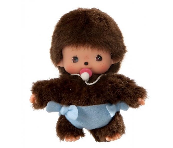 фото Мягкая игрушка Monchhichi Мальчик в подгузнике 15 см