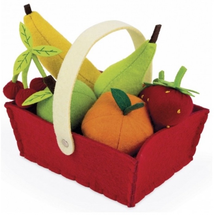 Janod Набор фруктов в корзинке (8 предметов)