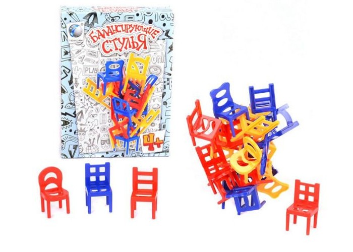 Купить Настольные игры, 1 Toy Игра настольная Балансирующие стульчики