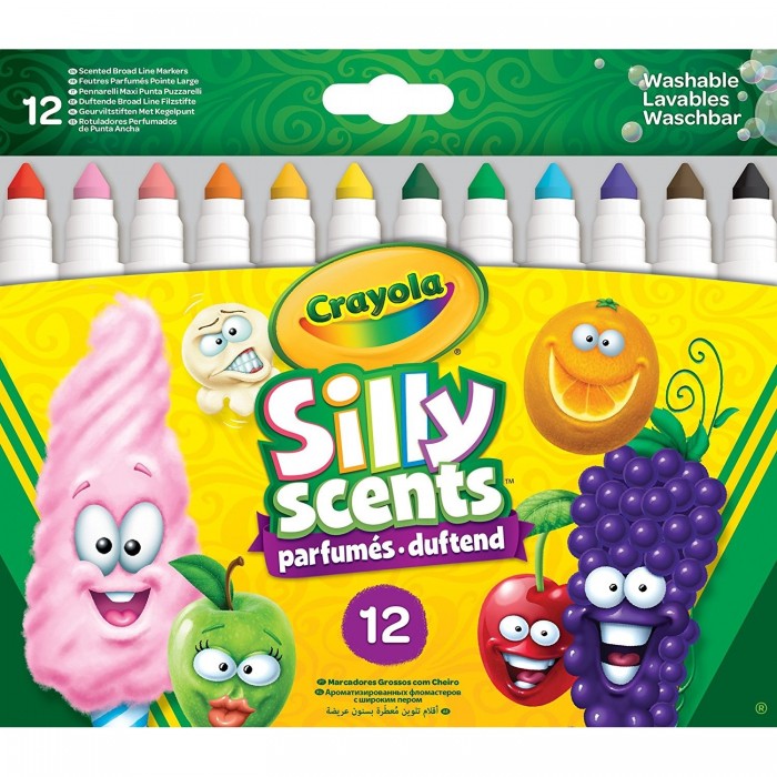 Фломастеры Crayola Ароматизированные с широким пером 12 шт.