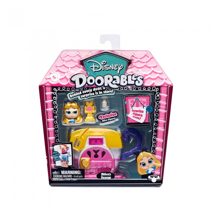 

Disney Doorables Игровой набор с 2 фигурками Алиса в стране чудес, Игровой набор с 2 фигурками Алиса в стране чудес