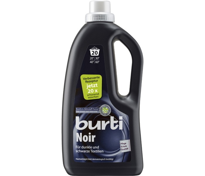 Бытовая химия Burti Noir Жидкое средство для стирки для черного и темного белья 1300 мл