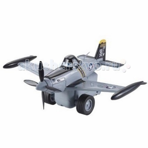 Вертолеты и самолеты Disney Mattel Planes Самолет инерц. Dusty (Дасти пилот морской авиации)