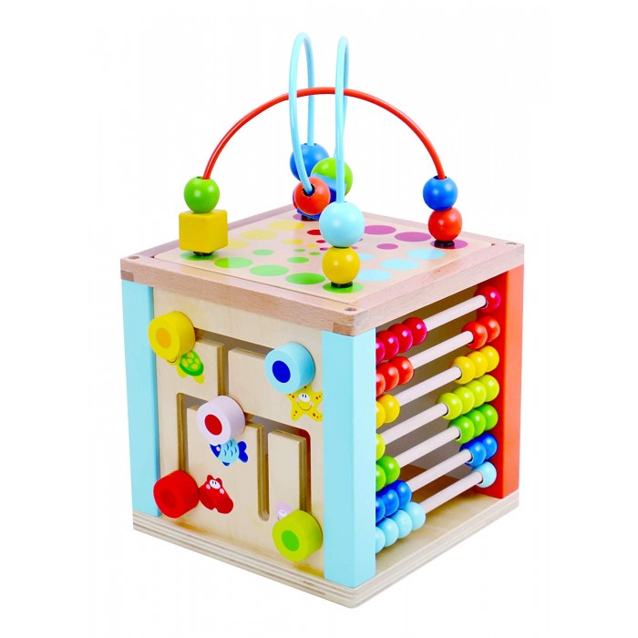 

Деревянная игрушка Tooky Toy Многофункциональный игровой куб, Многофункциональный игровой куб