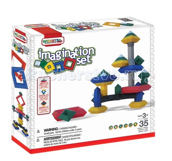 

Конструктор Wedgits Imagination Set 35 деталей, Imagination Set 35 деталей
