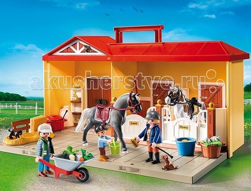 

Конструктор Playmobil Возьми с собой: Конюшня