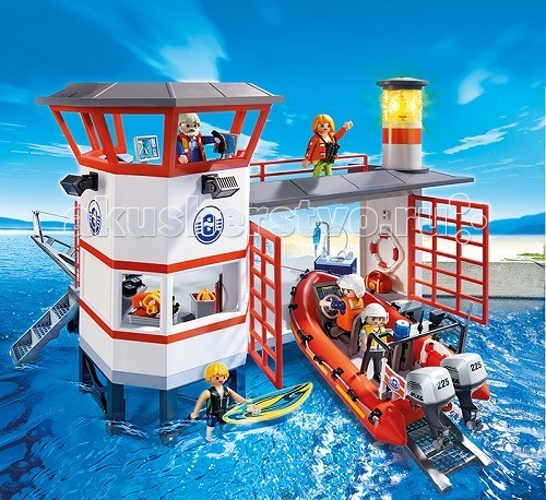 

Конструктор Playmobil Береговая охрана: Береговая станция с маяком