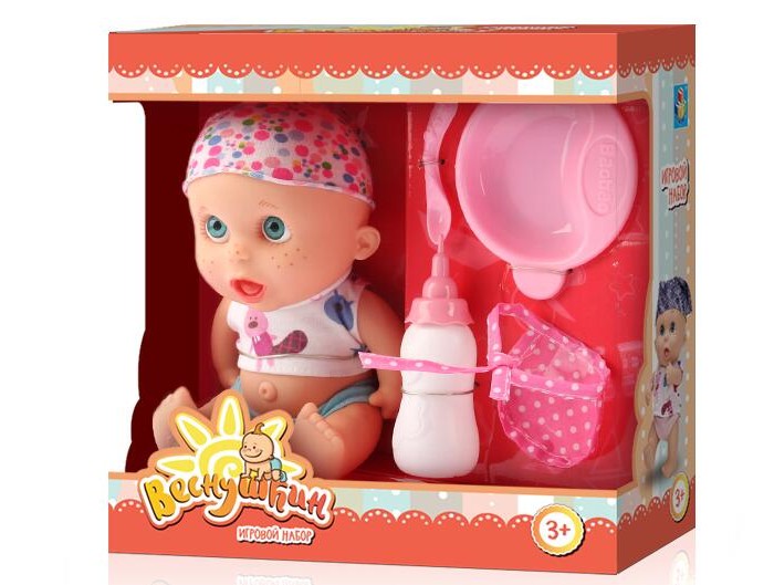 

1 Toy Пупс Веснушкин с аксессуарами 20 см Т10576, Пупс Веснушкин с аксессуарами 20 см Т10576