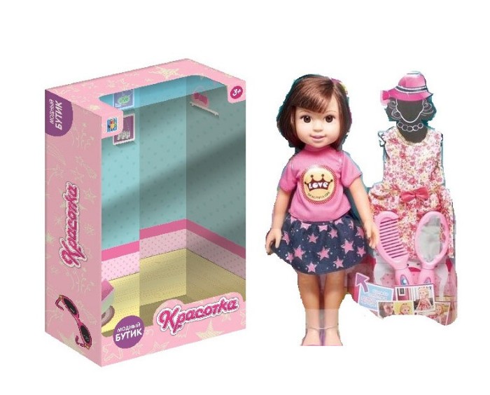 

1 Toy Кукла Красотка Модный Бутик (брюнетка), Кукла Красотка Модный Бутик (брюнетка)