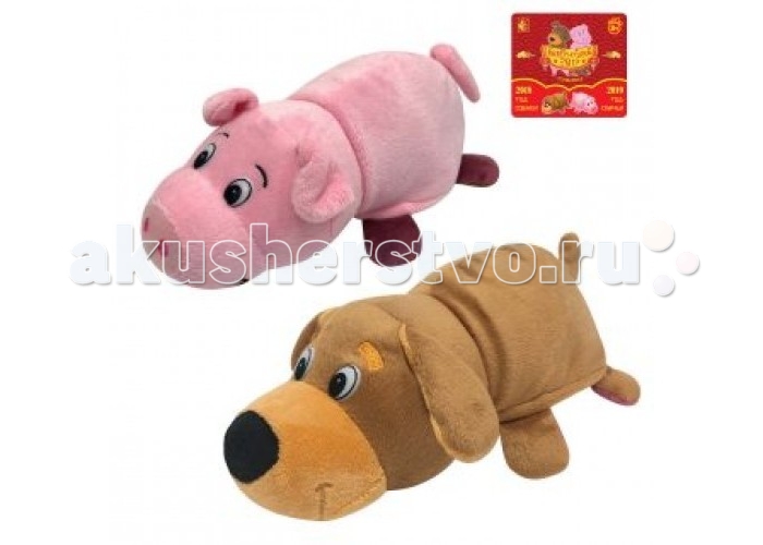 

Мягкая игрушка 1 Toy Вывернушка Собака и Свинья 20 см, Вывернушка Собака и Свинья 20 см