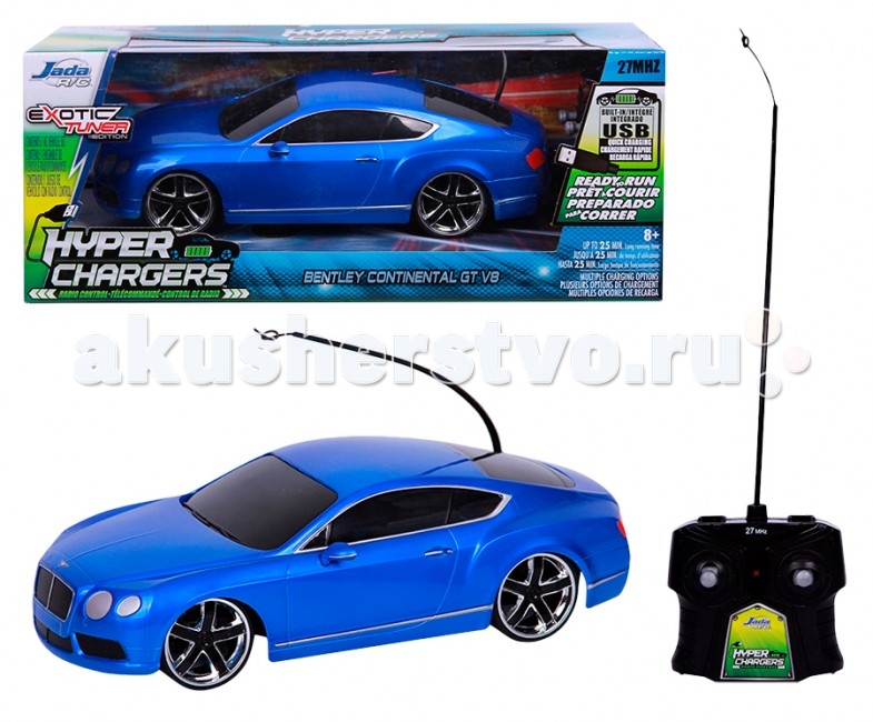 

Jada Радиоуправляемая машинка Bentley Continental GT V8 1:16