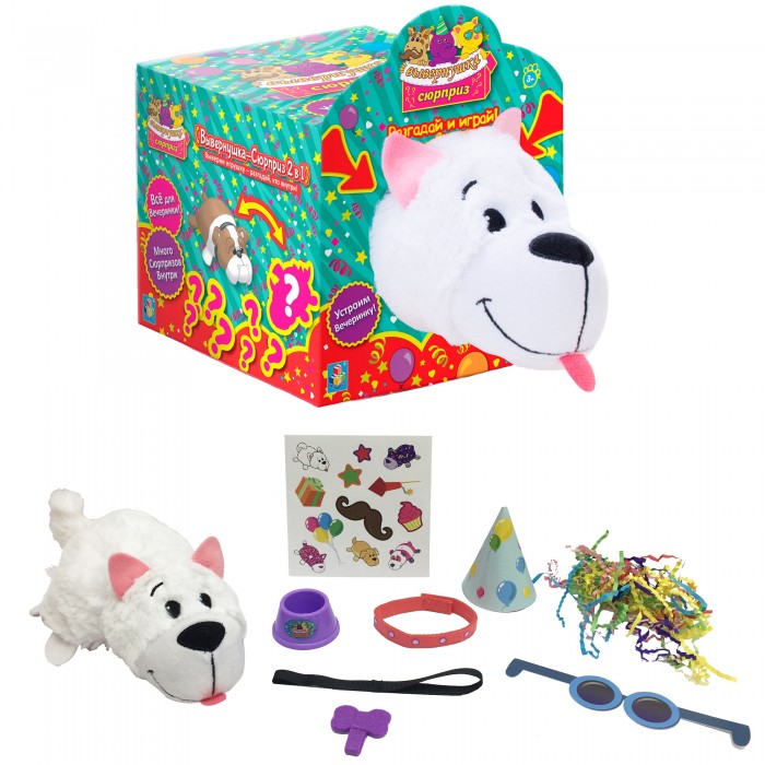 

Мягкая игрушка 1 Toy Вывернушка-Сюрприз Хаски, Вывернушка-Сюрприз Хаски