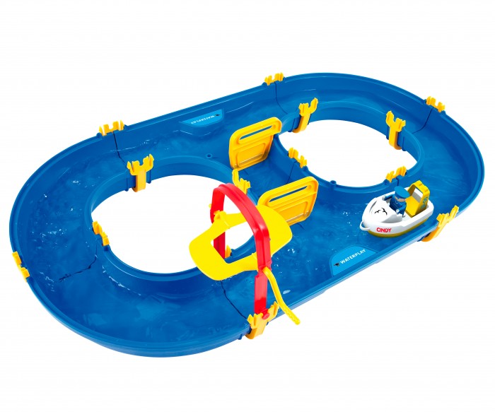 BIG Водный трек RotterdamВодный трек Rotterdam BIG Водный трек RotterdamВодный трек RotterdamВодный трек Rotterdam Big Waterplay идеально подходит для первого знакомства с серией Waterplay и для увеличения площади других наборов Особенности: Благодаря специальной системе крепления набор не требует клея и легко собирается. Набор развивает творческое мышление, фантазию и вовлекает ребенка в интерактив. В наборе: 1 лодка 1 человечек Размер игрушки: 130x90x22 см<br>