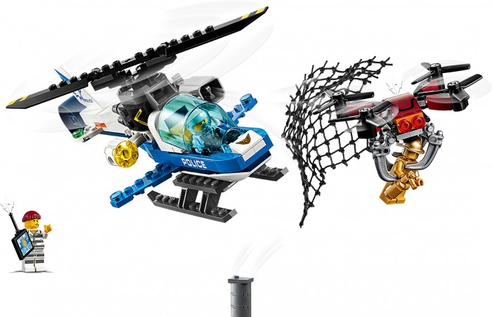 

Конструктор Lego City 60207 Police Воздушная полиция: погоня дронов, City 60207 Police Воздушная полиция: погоня дронов