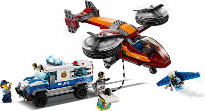 

Конструктор Lego City 60209 Police Воздушная полиция: кража бриллиантов, City 60209 Police Воздушная полиция: кража бриллиантов