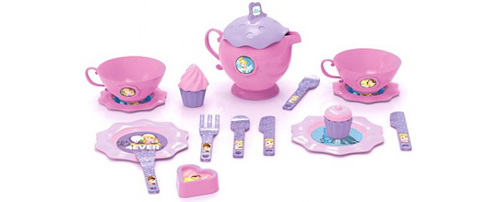 фото Bildo игровой набор посуды для чая принцесса малый