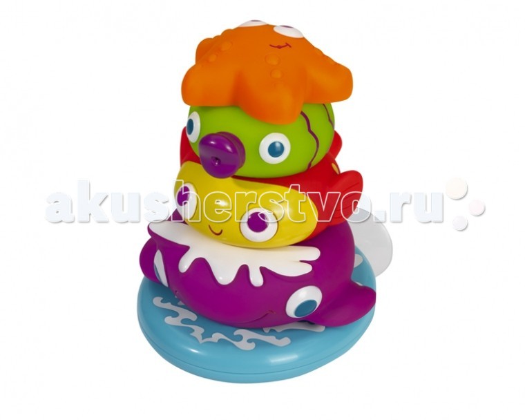 Игрушки для ванны Simba ABC Игрушка для купания Пирамидка с животными simba пирамидка развивающая с 12 мес