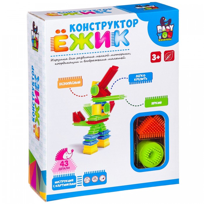 

Конструктор Bondibon Ежик Робот (43 детали), Ежик Робот (43 детали)