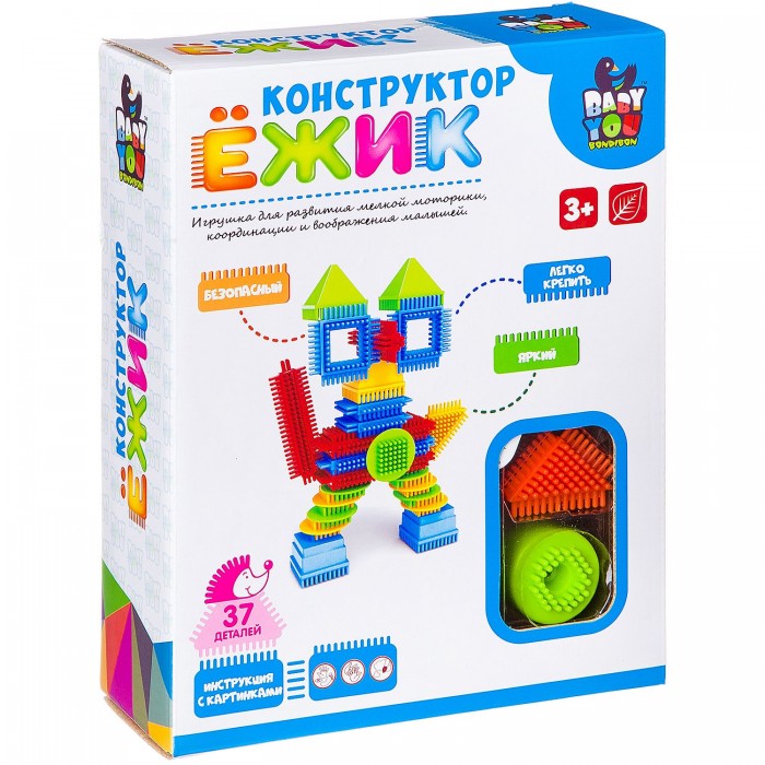 

Конструктор Bondibon Ежик Кот (37 деталей), Ежик Кот (37 деталей)