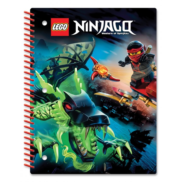 Lego Тетрадь на спирали линейка Ninjago (70 листов)