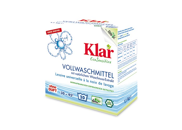 фото Klar Стиральный порошок на мыльном орехе для белого и прочноокрашенного белья 1.1 кг
