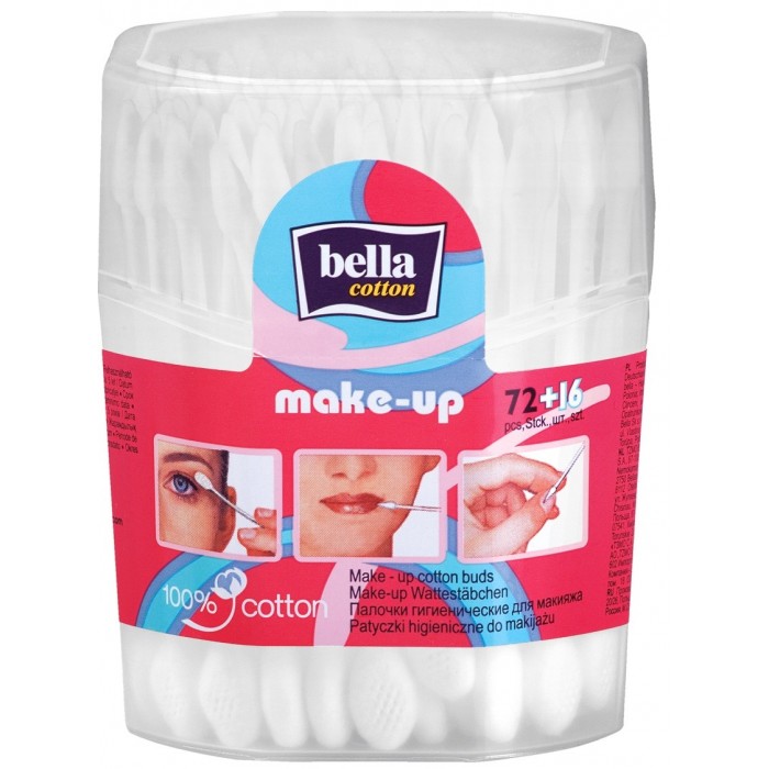 Уход за малышом Bella Ватные палочки Cotton для макияжа Make Up 88 шт.