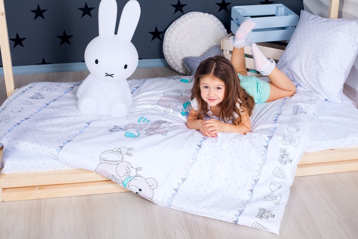 Комплект в кроватку Makkaroni Kids Азбука (4 предмета)