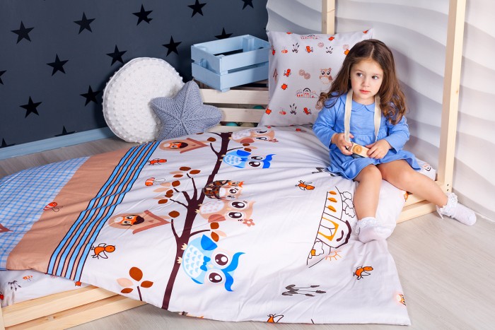 

Комплект в кроватку Makkaroni Kids Совы (4 предмета) 160х80 см, Совы (4 предмета) 160х80 см