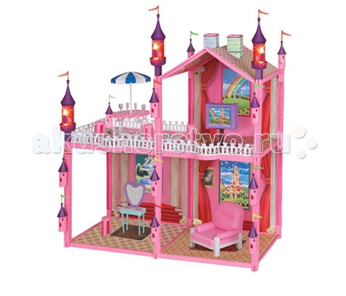 1 Toy Кукольный домик Красотка (99 дет. 4 комнаты с подсветкой)Кукольный домик Красотка (99 дет. 4 комнаты с подсветкой) 1 Toy Кукольный домик Красотка (99 дет. 4 комнаты с подсветкой)Кукольный домик Красотка (99 дет. 4 комнаты с подсветкой)Дома для кукол - одна из самых любимых игрушек у девочек! Кукольные домики обладают широкими возможностям моделирования различных ситуаций кукольной жизни в игре. У домиков 1 Toy Красотка отсутствует передняя стенка, что позволяет с лёгкостью расставлять мебель и мелкие игрушки внутри. модель очень проста в сборке состоит из четырёх комнат рассчитана на кукол размером 29 см<br>