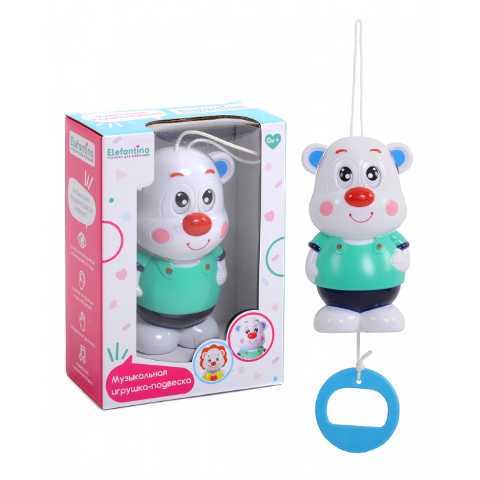 

Подвесная игрушка Elefantino музыкальная IT103741, музыкальная IT103741