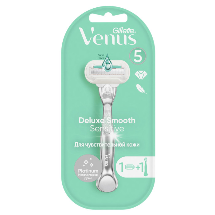 

Venus Бритва Gillette Venus Platinum + Сменная кассета 1 шт., Бритва Gillette Venus Platinum + Сменная кассета 1 шт.