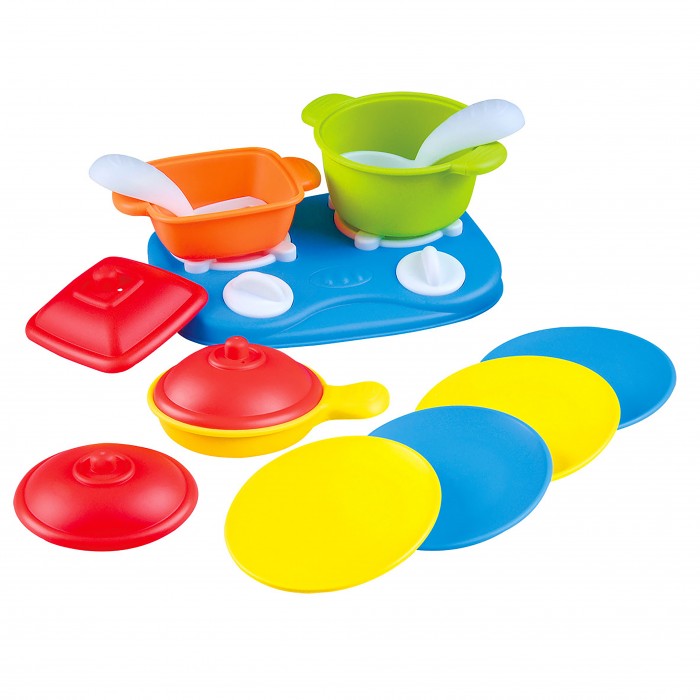 Playgo Игровой набор Плита с посудой 13 предметов