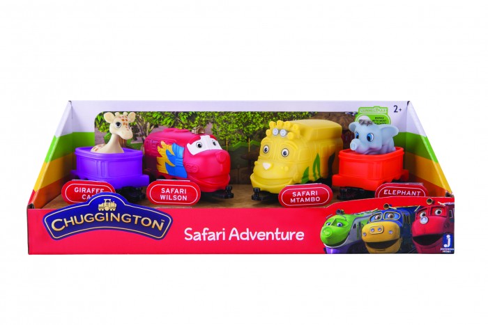 

Chuggington Набор 4 персонажей из Сафари парка, Набор 4 персонажей из Сафари парка