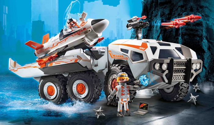 

Конструктор Playmobil Суперагенты Боевой грузовик команды шпионов, Суперагенты Боевой грузовик команды шпионов