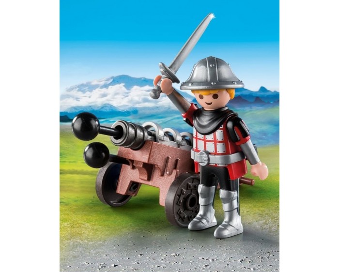 

Конструктор Playmobil Экстра-набор Рыцарь с пушкой, Экстра-набор Рыцарь с пушкой
